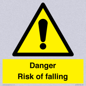 Danger Risk of falling